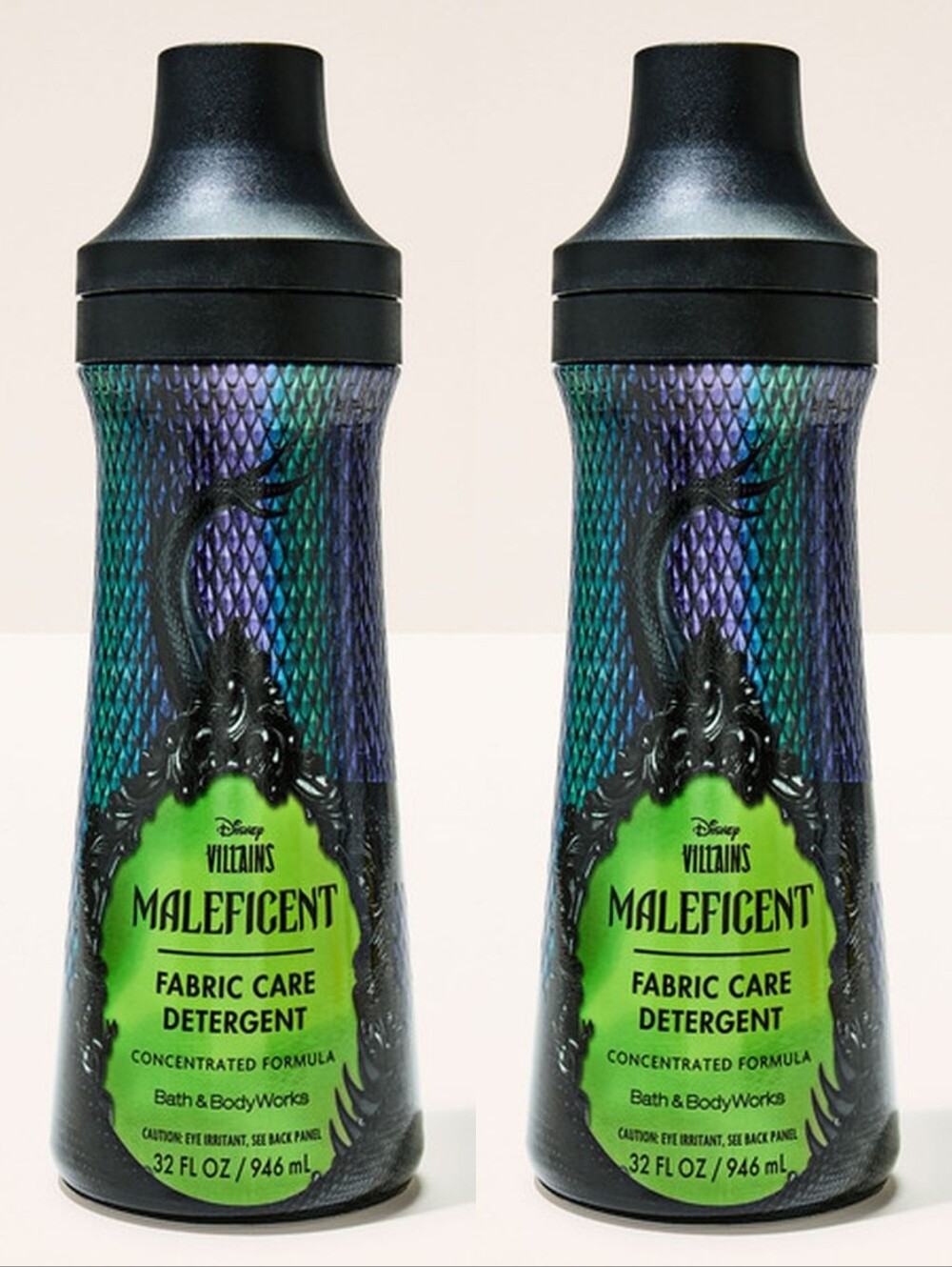 Bath & Body Works Maleficent Fabric Care Laundry Detergent Set of 2 NEW RARE